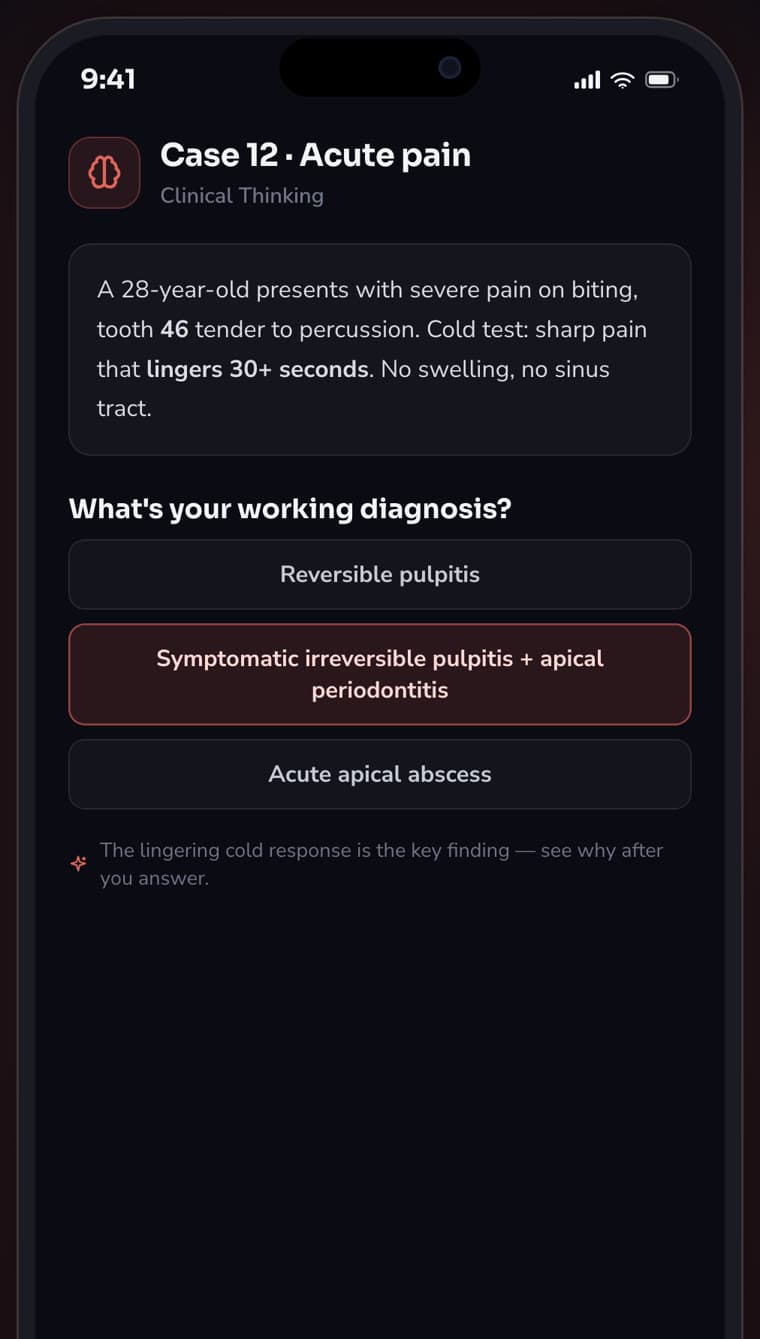 Dentalverse interactive clinical case simulation